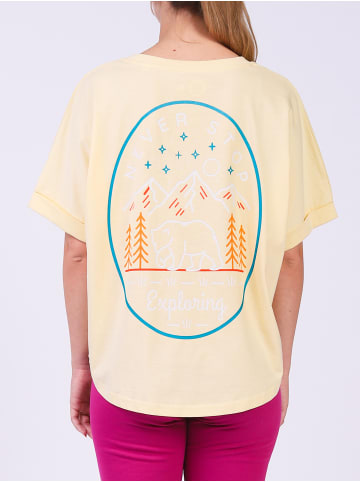 wat? Apparel T-Shirt Never stop exploring in Butter