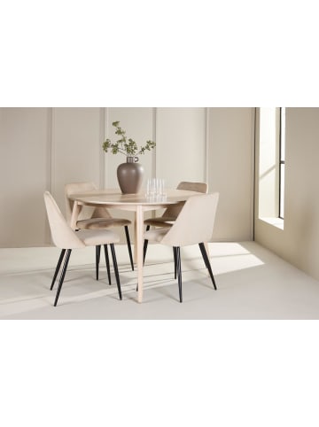 ebuy24 Essgruppe Flora Whitewash 120 x 120 cm