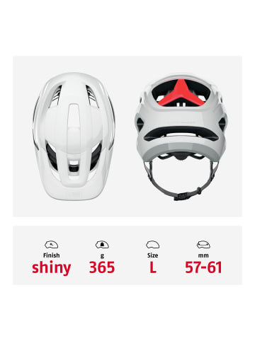 ABUS Fahrradhelm CliffHanger in shiny white