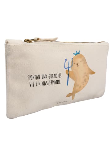 Mr. & Mrs. Panda Mäppchen Sternzeichen Wassermann mit Spruch in Weiß