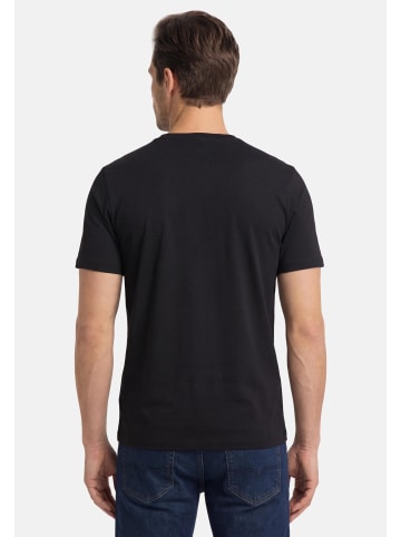 Redmond T-Shirt Basic in Rot / schwarz