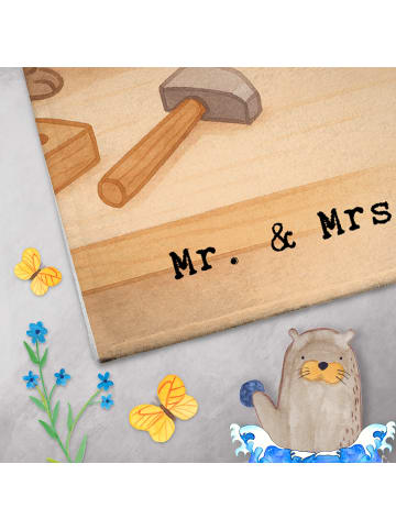 Mr. & Mrs. Panda Frotteehandtuch Landwirt Leidenschaft Design mi... in Weiß