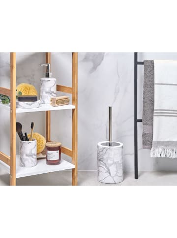 Beliani 4-tlg Badezimmer-Zubehör ARAUCO in Weiß