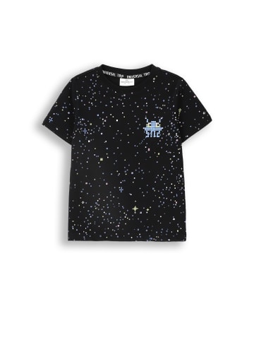 Coccodrillo T-Shirt mit kurzen Ärmeln in schwarz