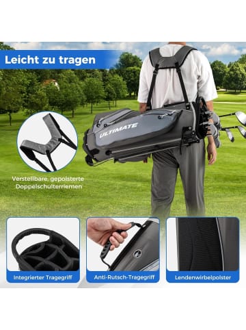 COSTWAY Golfschläger 10tlg. Set Herren in Grau