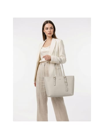 Lazarotti Bologna Leather XL Shopper Tasche Leder 35 cm in cream