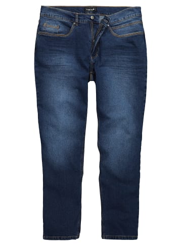 Men Plus Jeanshose in dark blue denim