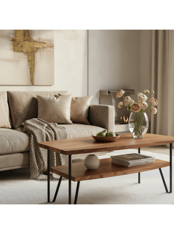 KADIMA DESIGN Teppich Kurzflor Uni-Look Polyester Wohnzimmer waschbar in Creme