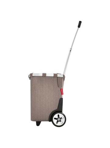 Reisenthel carrycruiser - Einkaufstrolley 47.5 cm (leo vanilla) in herringbone mokka