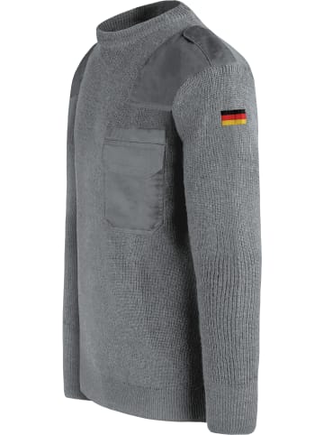 Normani Outdoor Sports Herren BW-Pullover mit Schurwolle Barntrup in Grau