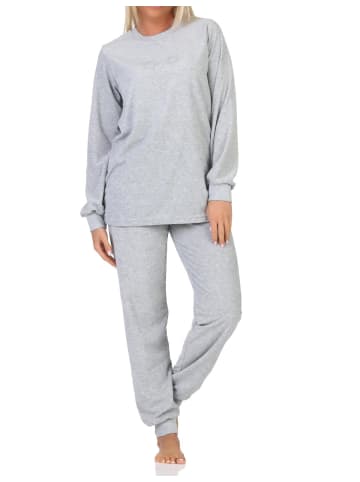 NORMANN Frottee Schlafanzug Homewear Loungewearr Sternen - 81706 in grau