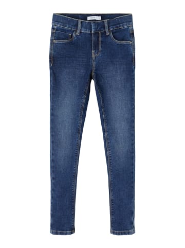 name it Mädchen Skinny Fit Stretchjeans in Blau