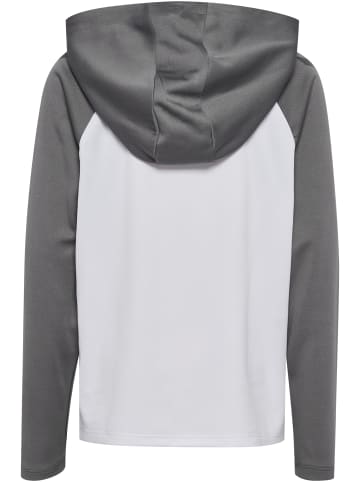 Hummel Reißverschluss Jacke Daumenlöcher Hmllead Kinder in WHITE/STEEL GRAY