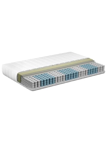 Beliani Matratze CUSHY in Weiß/Grau - (W) 120 x (H) 20 x (L) 200 cm