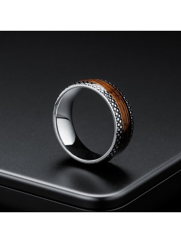 Holzkern Herrenring Sumo Whiskeyholz/Wolfram Weite 62 Braun
