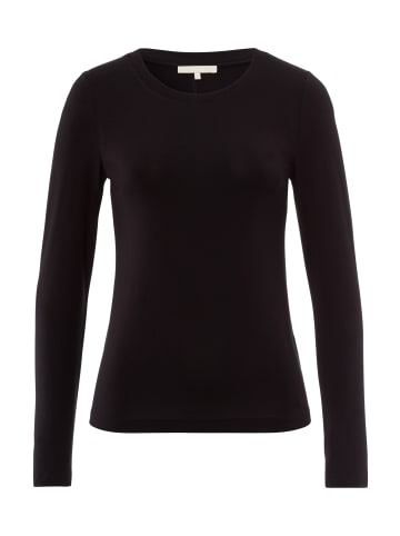 Les Lunes langärmeliges Freizeithemd SCARLETT Longsleeve Basic in schwarz