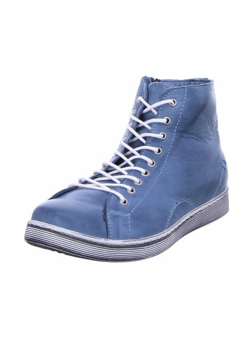 Esgano Schnür-Stiefeletten für Damen in türkis in trkis