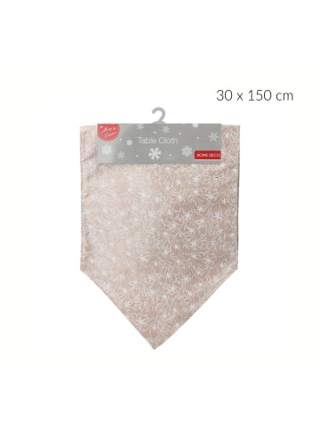 Weihnachtstischläufer, Rentiere in Beige, 150 cm