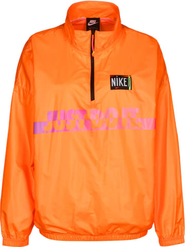 Nike Windbreaker in atomic orange/black