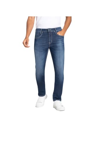 MAC Hose Arne Pipe, Light Weight Denim in Blau