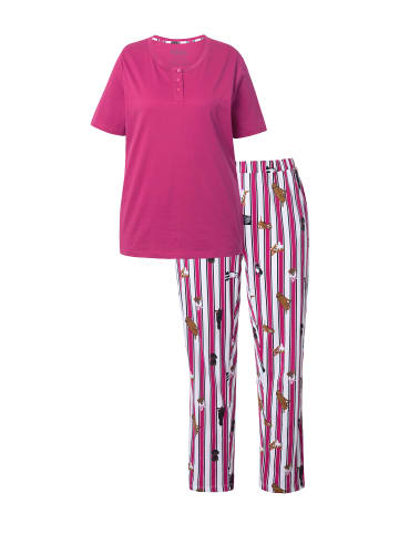 Ulla Popken Pyjama in fuchsia