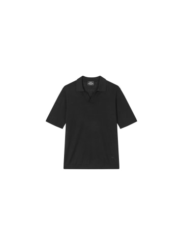 MADS NORGAARD COPENHAGEN Poloshirt Cotton Lino Theo Polo in schwarz