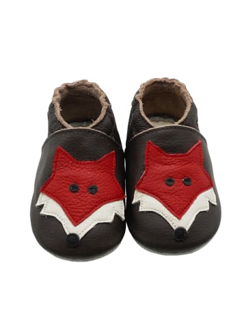 Yihakids Baby Krabbelschuhe aus Leder, weiche Lauflernschuhe mit rutschfester Sohle