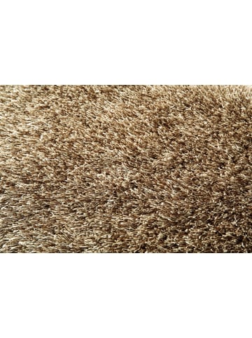 44 Cats Teppich Polyshaggy Sense 120 cm rund in bronze