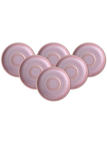 like. by Villeroy & Boch 6er Set Espressountertassen Perlemor Coral in ø 12 cm in rosa