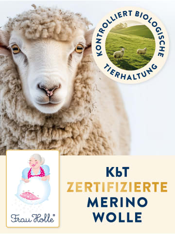 Frau Holle  BABY Babykopfkissen ''NATUR'' in Naturweiß