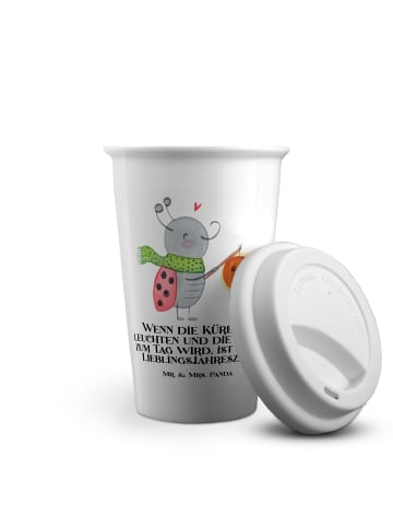 Mr. & Mrs. Panda Thermobecher To Go Halloween Magie mit Spruch in Weiß