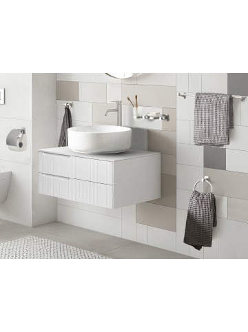 Beliani 6-tlg Badaccessoires Set POCONE in Silber
