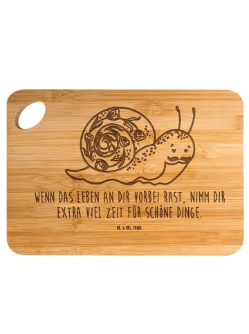 Mr. & Mrs. Panda Hackbrett Schnecke Sir mit Spruch in Braun