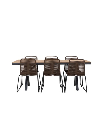 ebuy24 Gartenset GarciaLindos Schwarz 100 x 200 cm