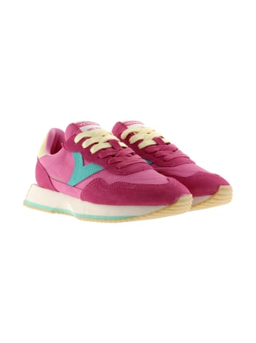 Victoria Niedrige Sneaker aus Leder Rose