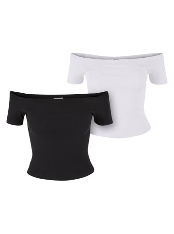 Urban Classics Urban Classics T-Shirts in black+white