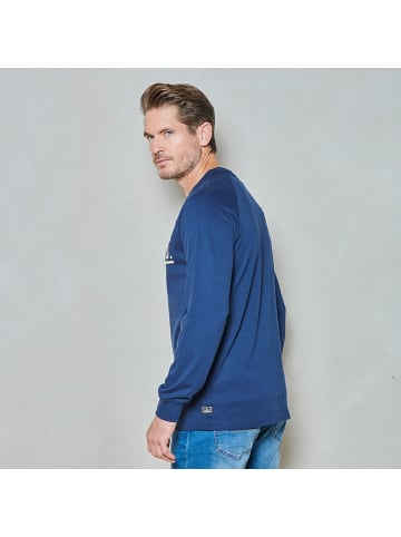 Twinlife T-Shirt long sleeve logo in Blau