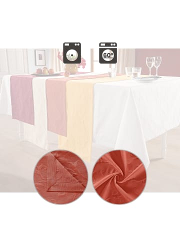 Erwin Müller Jacquard, Baumwollmischung Tischläufer Düsseldorf in terra