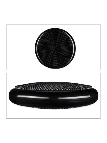 relaxdays 3x Balancekissen in Schwarz