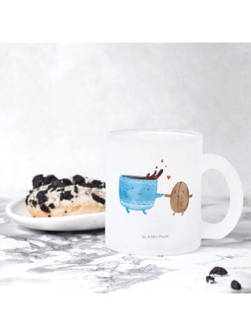 Mr. & Mrs. Panda Kaffeetasse Kaffee Bohne ohne Spruch in Transparent