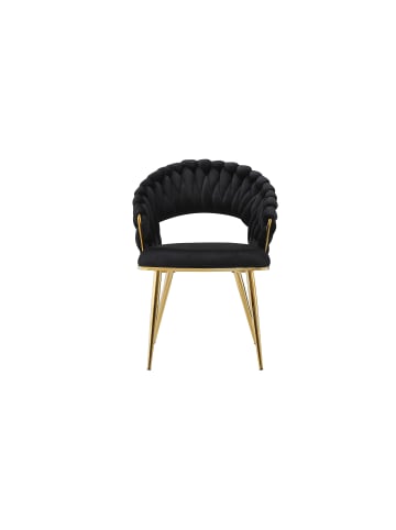 Kayoom Stuhl Finesse 2erSet in schwarz - gold