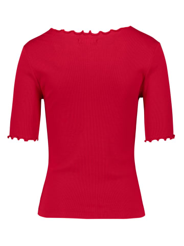 Zero  Halbarm-Shirt mit Raffung in Candy Red