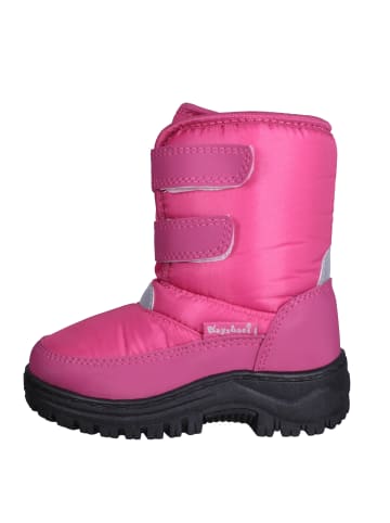 Playshoes Winter-Bootie mit Klettverschluss in Pink