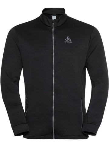 Odlo Longsleeve "Midlayer Full Zip Berra" in Schwarz