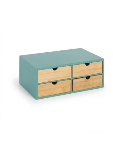 Schreibtisch Organizer in Mint/ Natur - (B)33 x (H)14 x (T)21 cm