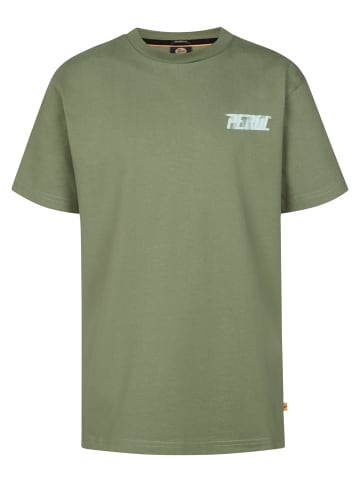 Petrol Industries T-Shirt mit Grafik-Rückenprint Toro in Grün