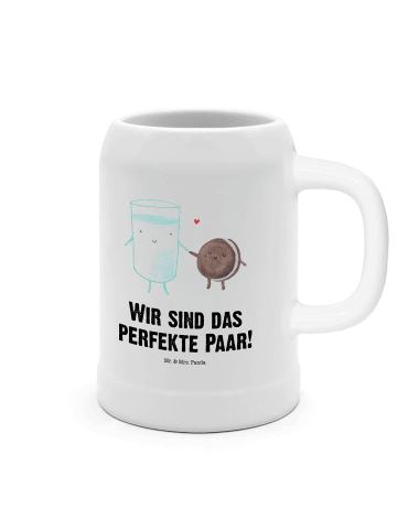 Mr. & Mrs. Panda Humpen Milch Keks mit Spruch in Weiß