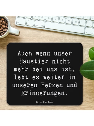 Mr. & Mrs. Panda Mauspad Spruch Trauerbewältigung nach dem Verlu... in Schwarz
