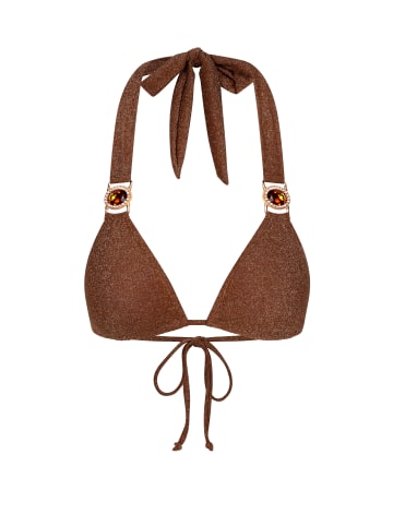 Moda Minx Bikinioberteil Lumiere Amour Triangle in Caramel