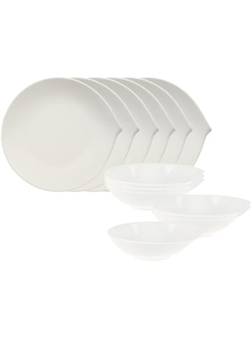 Villeroy & Boch 12er Set Tafelservice Flow in weiß